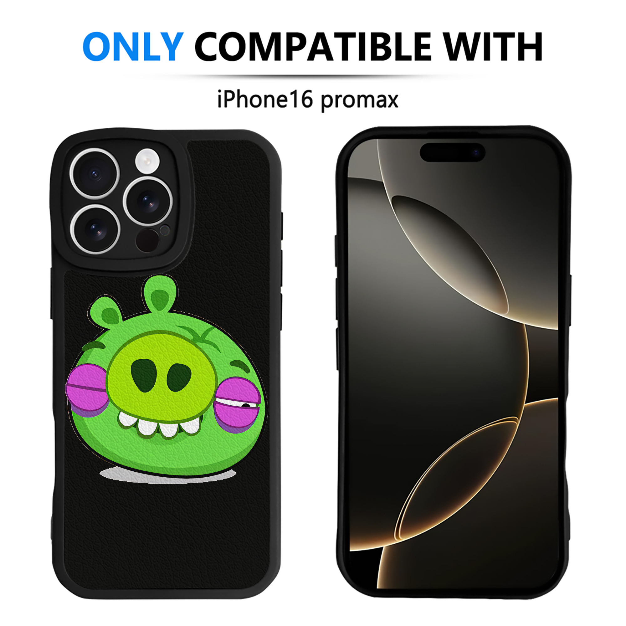 （画像用） Angry Birds アングリーバード 【iPhone 16シリーズ対応】シリコンスマホケース（レザー調） 材質：シリコン